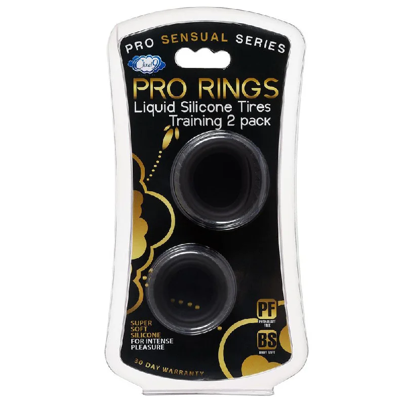 Cloud 9 Pro Rings Liquid Silicone Tires 2-Pack Black