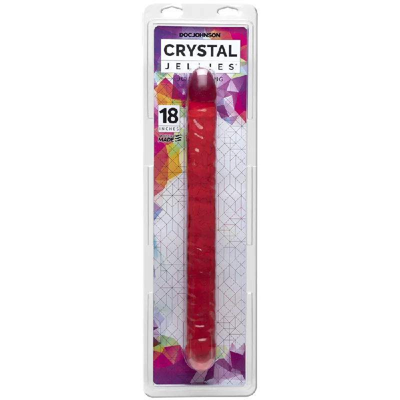 Crystal Jellies - 18" Double Dong Pink