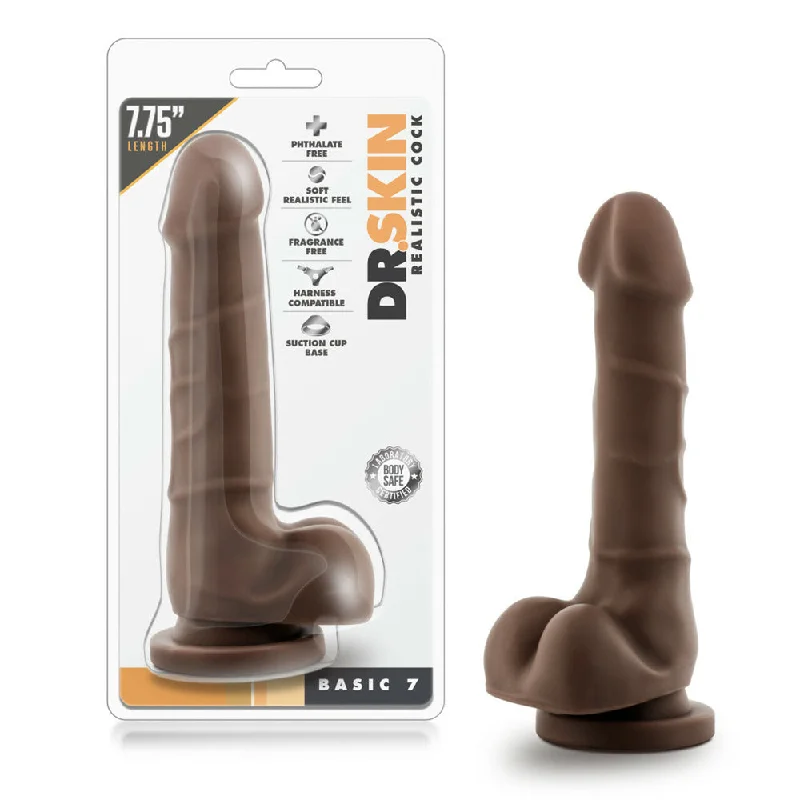 Dr. Skin Realistic Cock Basic 7 Chocolate