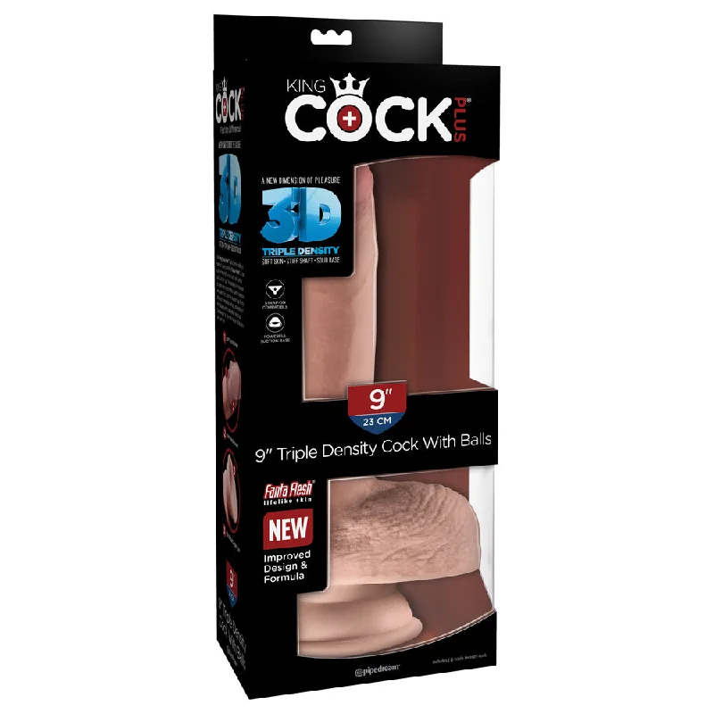 King Cock Plus 9" Triple Density Cock With Balls