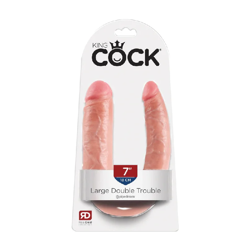 King Cock U-Shaped Large Double Trouble Flesh