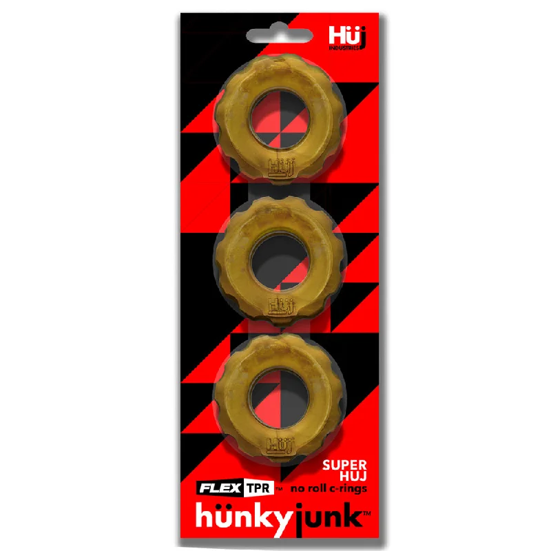 Super Huj 3-Pack Cockrings Bronze Metallic