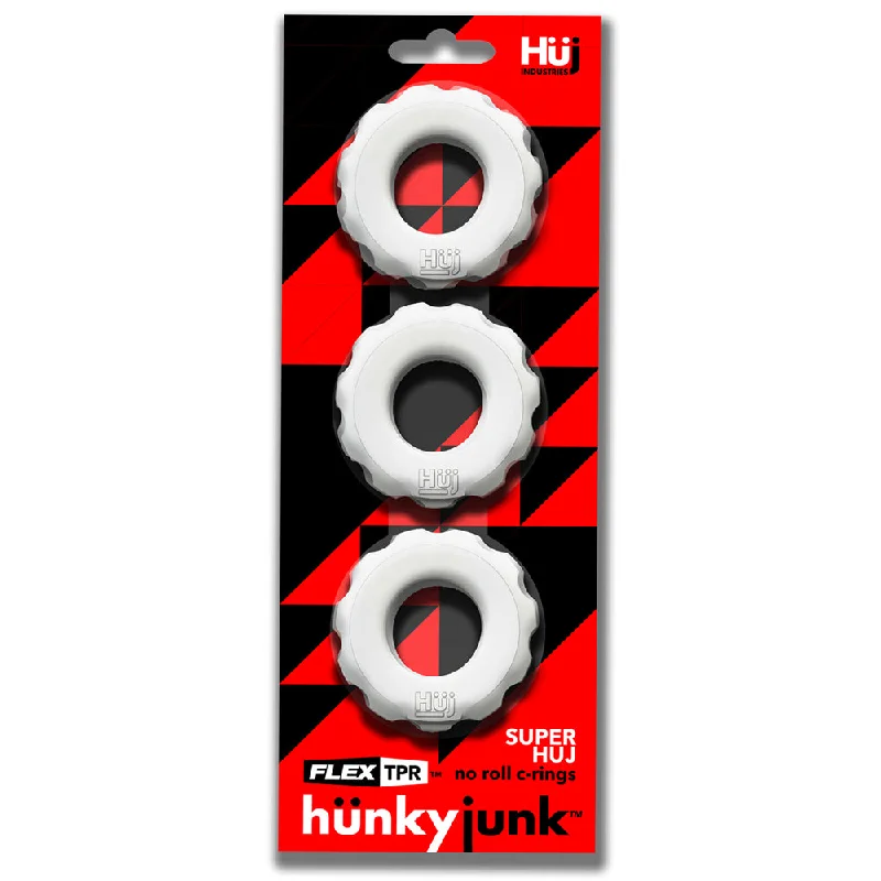 Super Huj 3-Pack Cockrings White Ice