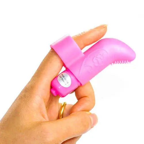 3-inch Silicone Pink Mini Finger Vibrator with Removable Sleeve