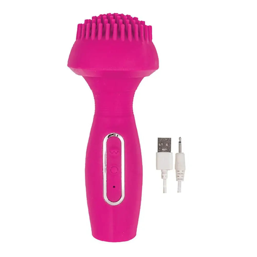 4.75-inch Silicone Pink Rechargeable Multi-function Clitoral Vibrator