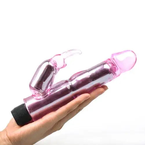 8.5-inch Jelly Pink Multi-speed Pink Rabbit Vibrator