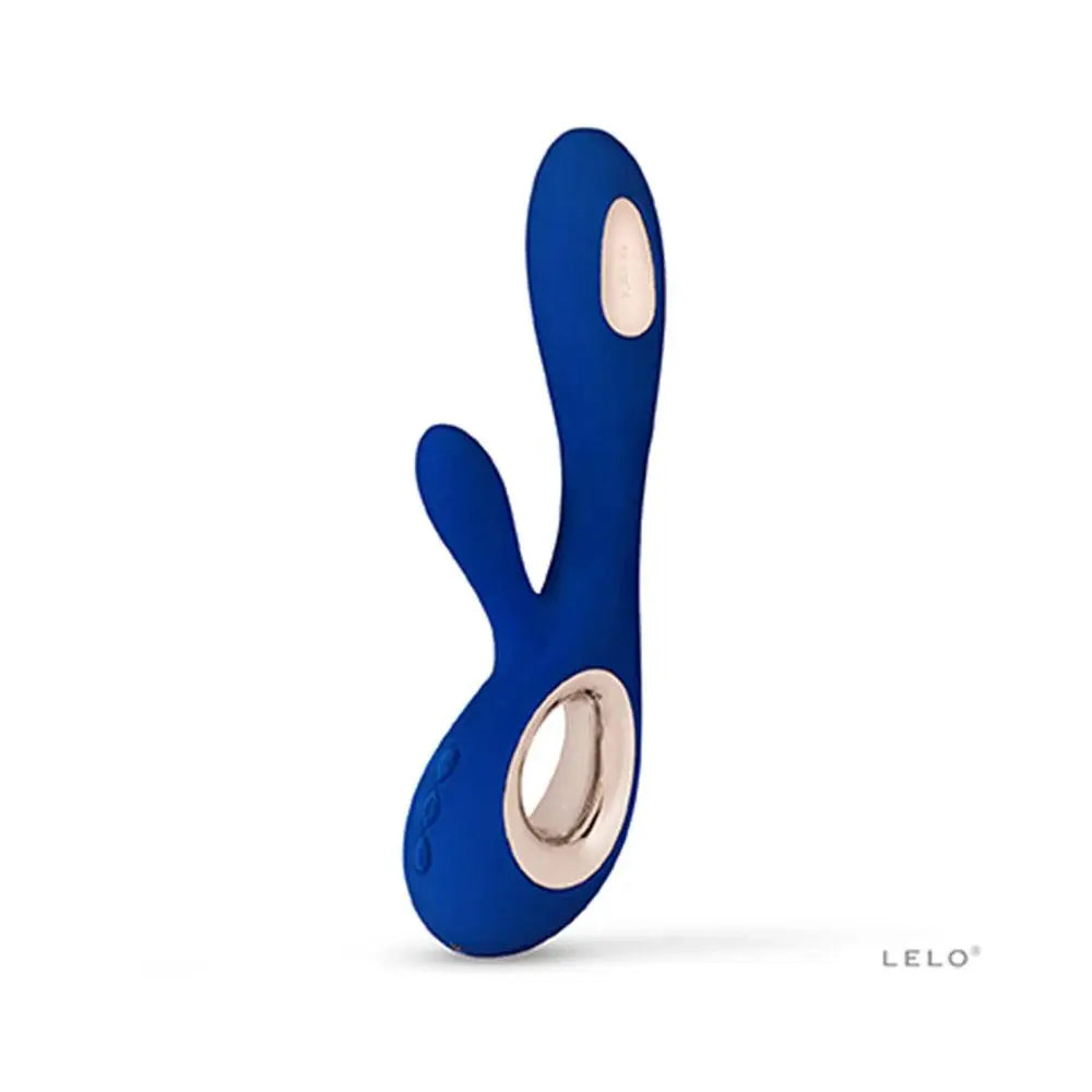 8.75-inch Lelo Silicone Blue Rechargeable Rabbit Vibrator