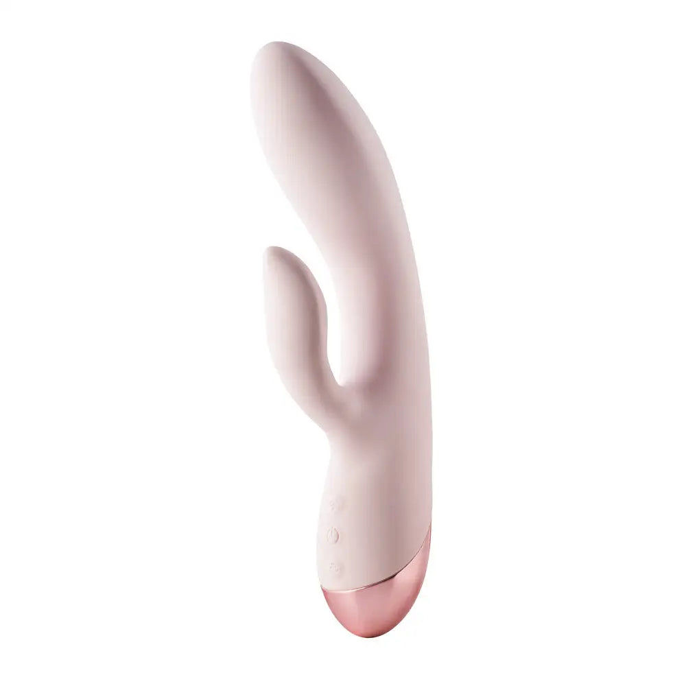 9-inch Dream Toys Silicone Pink Rechargeable Rabbit Vibrator with 2-motors