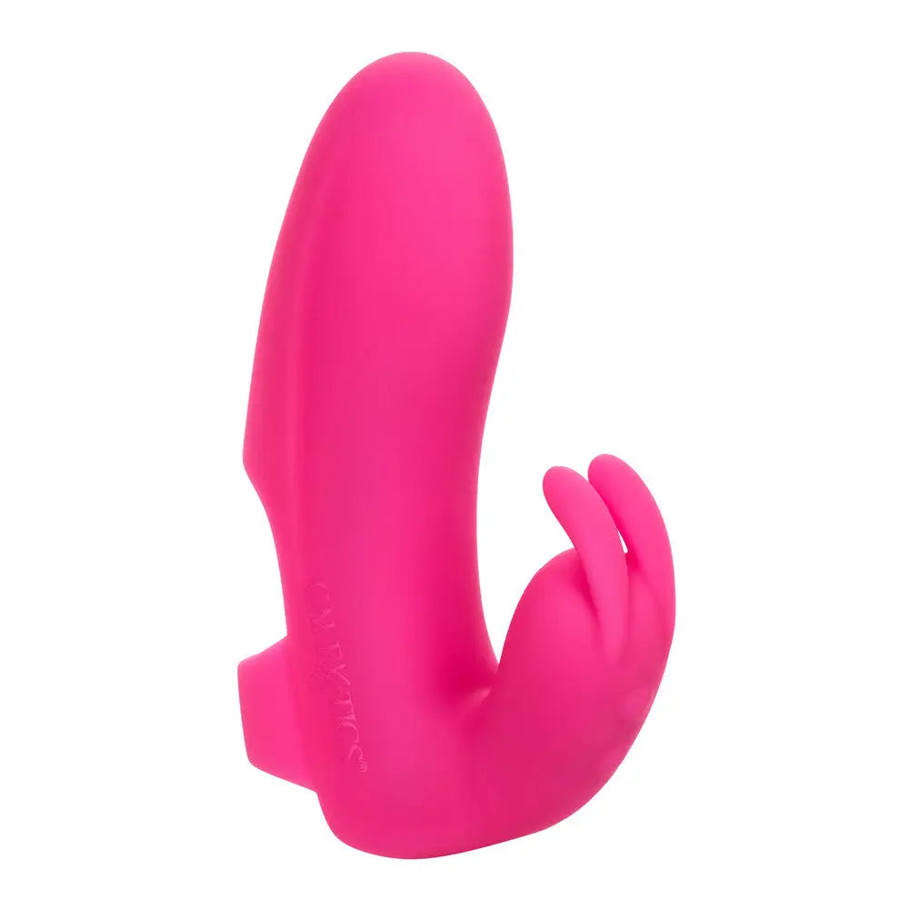 Colt Silicone Pink Rechargeable Rabbit Finger Vibrator with 10-functions