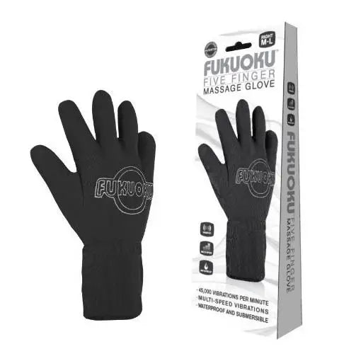 Fukuoku 5-finger Waterproof Vibrating Masturbation Glove (right)