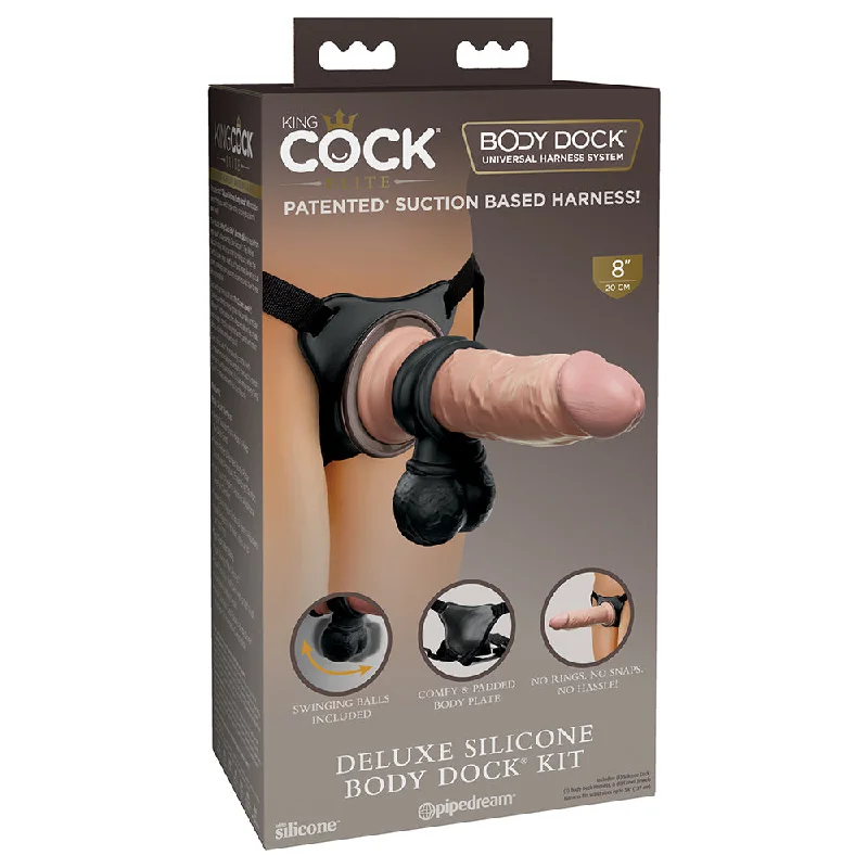 King Cock Elite Deluxe Silicone Body Dock Kit