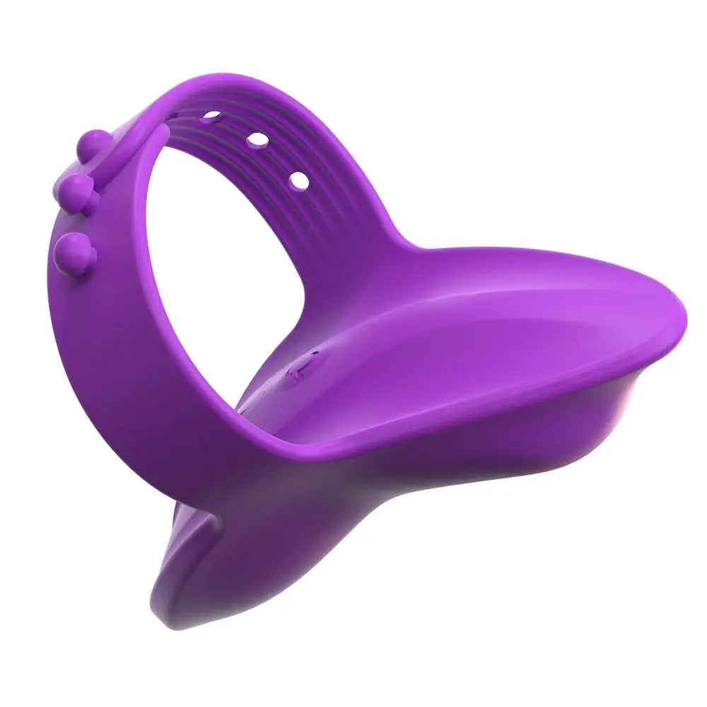 Pipedream Purple Silicone Multi-function Rechargeable Finger Vibrator