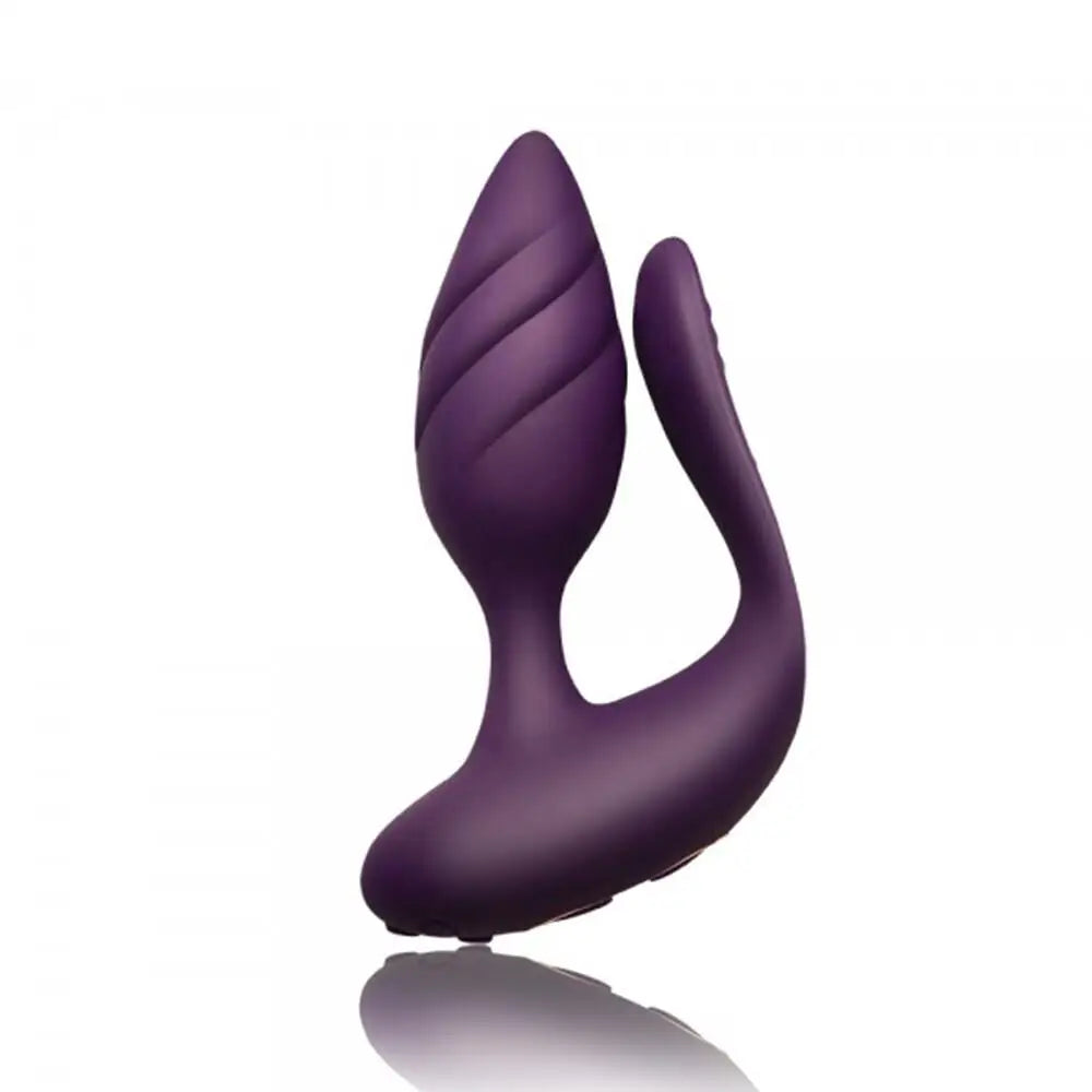 Rocks off Silicone Purple Multi-speed G-spot and Clitoral Vibrator