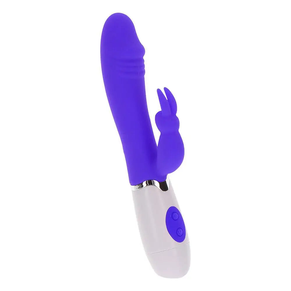 Toyjoy Silicone Purple Funky Rabbit Vibrator with 4-functions