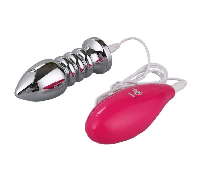 Lovemesex Large Steel Butt Plug Vibration 3.9 Inch with 10 Modes