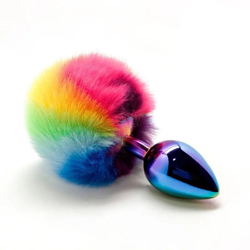 Filippi Fluffy Rainbow Anal Plug Large | Wooomy