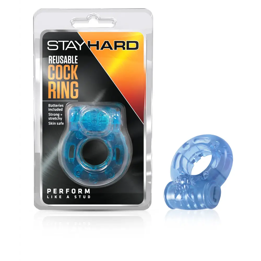 Blush Reusable Vibrating Cockring Blue