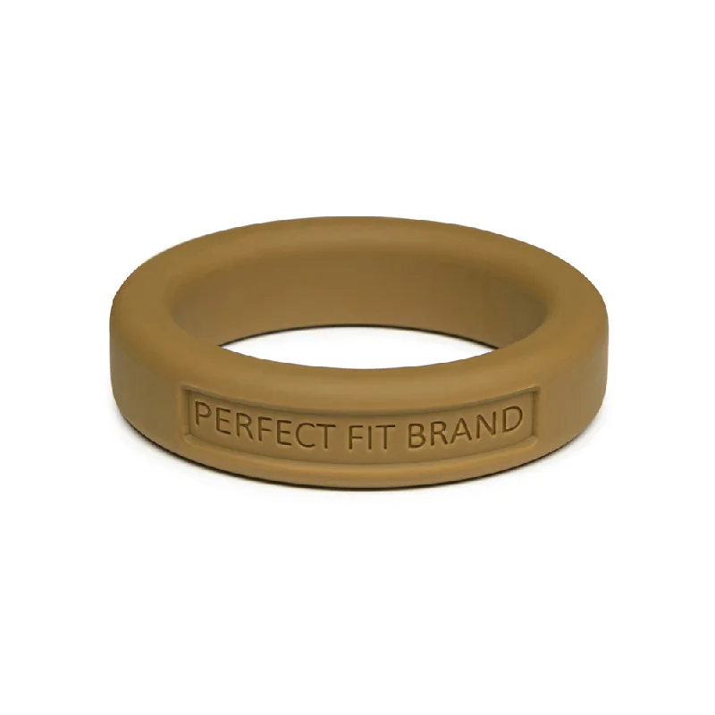 Classic 1.4" (36 mm) Silicone Med. Stretch Penis Ring Gold