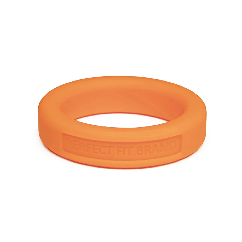 Classic 1.4" (36 mm) Silicone Med. Stretch Penis Ring Orange