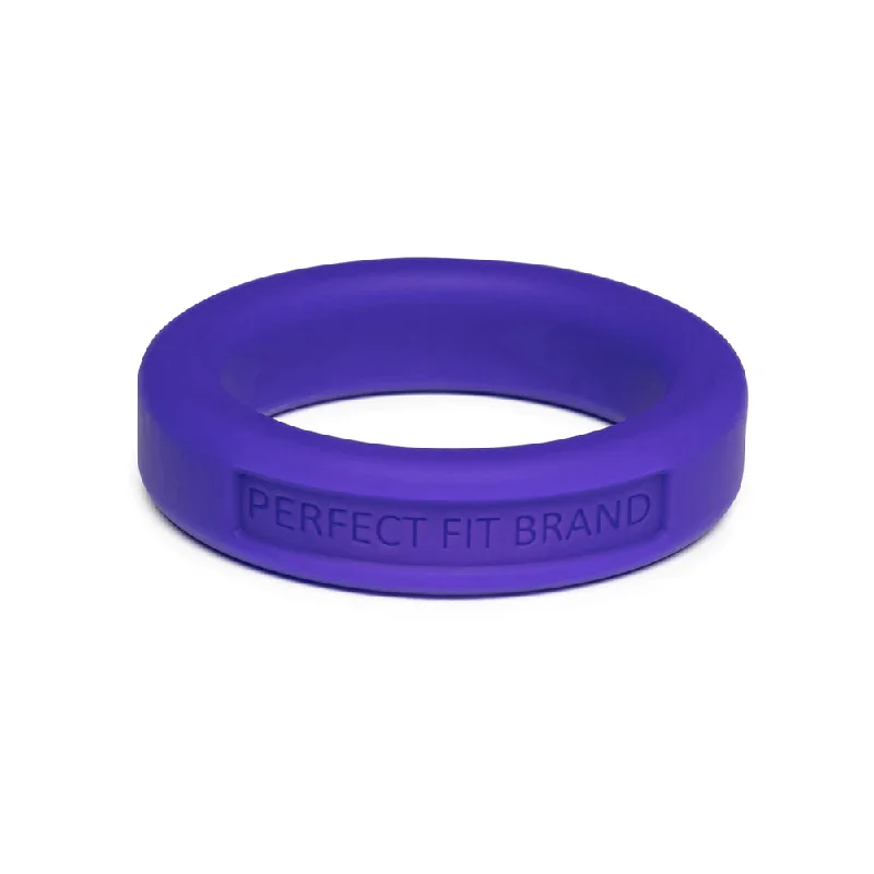 Classic 1.4" (36 mm) Silicone Med. Stretch Penis Ring Purple