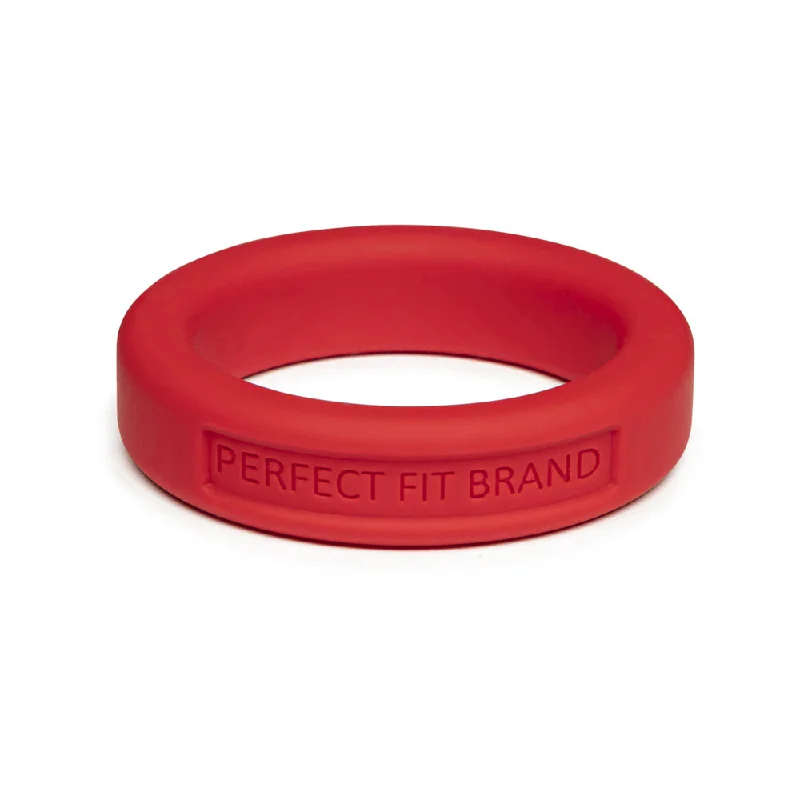 Classic 1.4" (36 mm) Silicone Med. Stretch Penis Ring Red