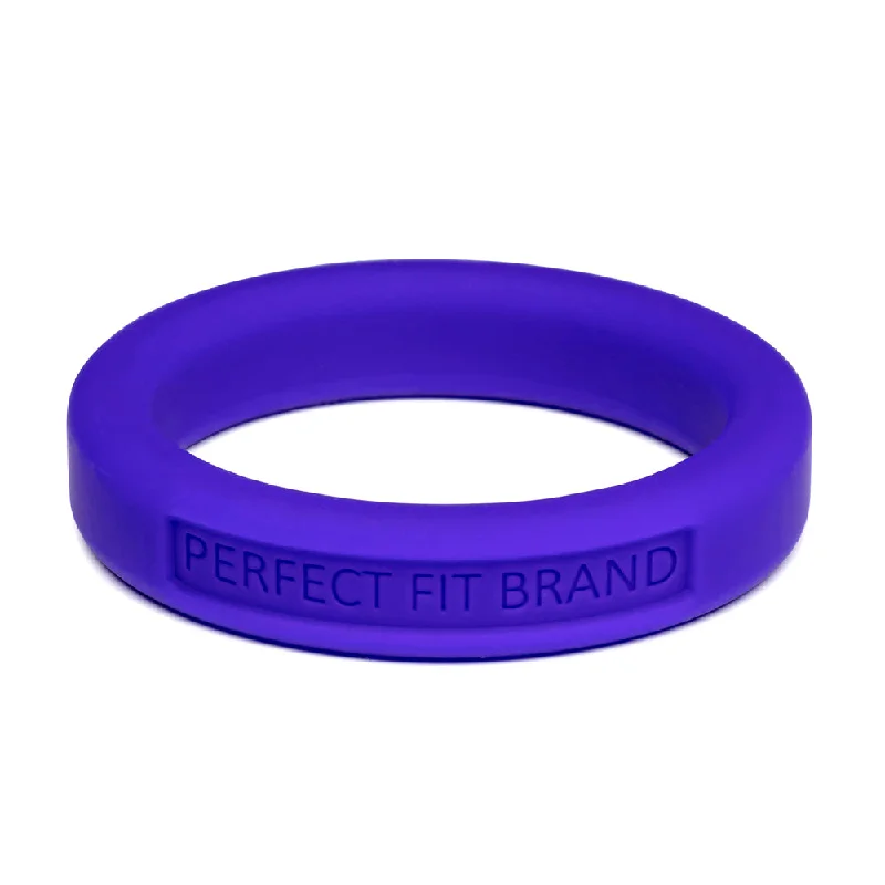 Classic 1.75" (44 mm) Silicone Med. Stretch Penis Ring Purple