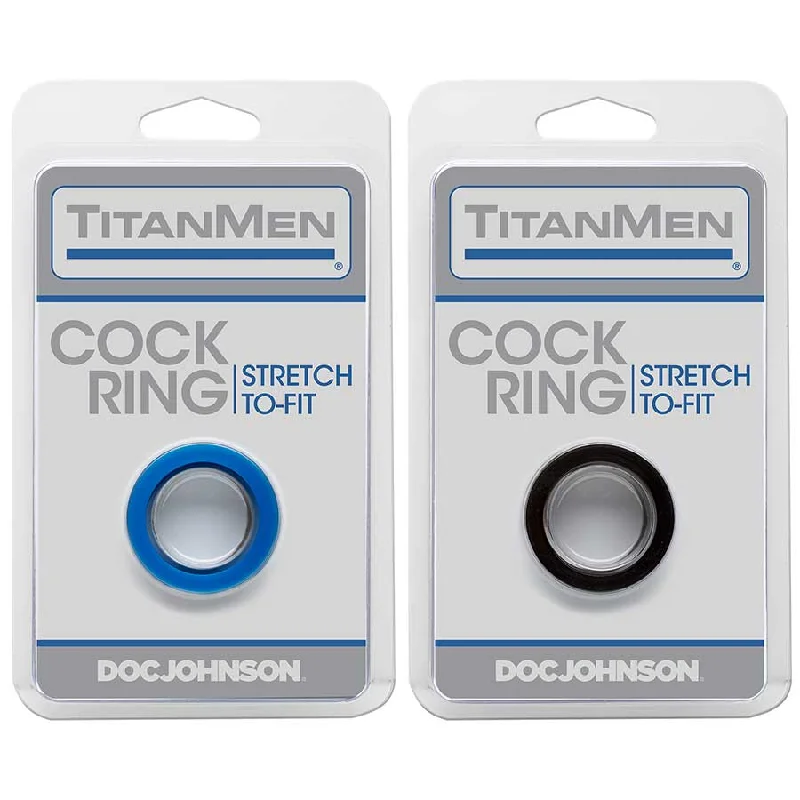 Titanmen Thick Stretch-to-Fit Cock Ring by Doc Johnson