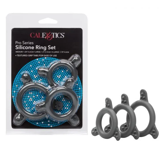 Pro Silicone Cock Rings 3pk by Cal Exotics