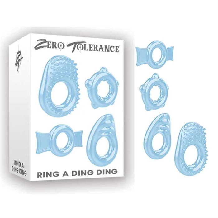 Ring A Ding Ding Cock Rings 4pk by Zero Tolerance