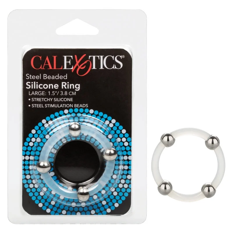 Steel Beaded Cock Ring Large by Cal Exotics