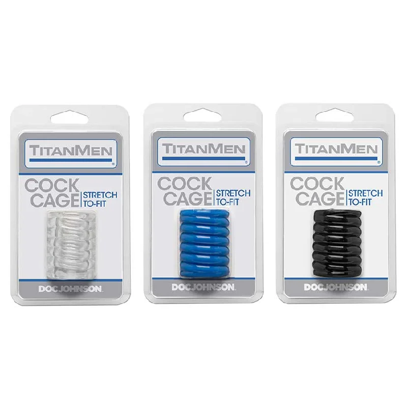 TitanMen Ribbed Stretch-To-Fit Cock Cage Girth Enhancer